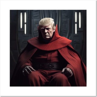 Trump in red clothing, destroyer Posters and Art